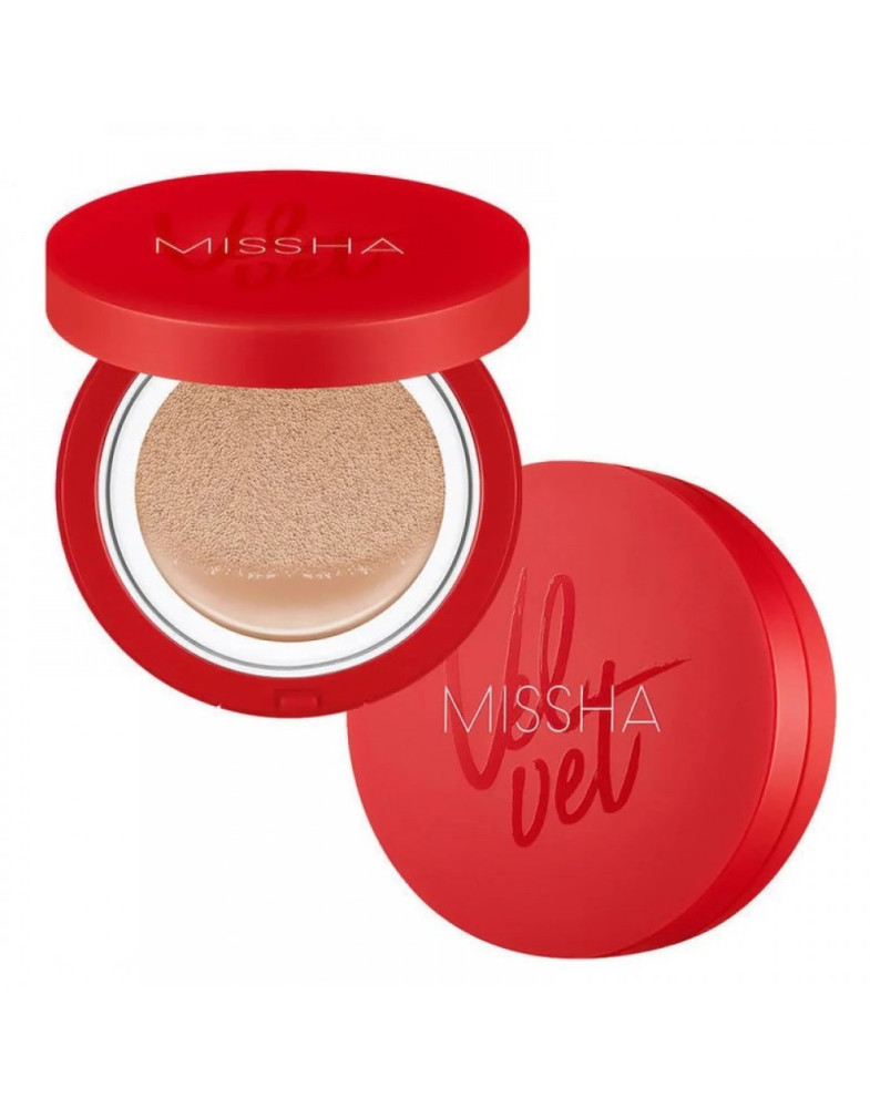 Матуючий тональний кушон Missha Velvet Finish Cushion SPF50+/PA+++(№21) 15 мл