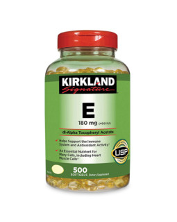 Вітамін E Кіркланд Kirkland для підтримки імунної системи 500 капсул США