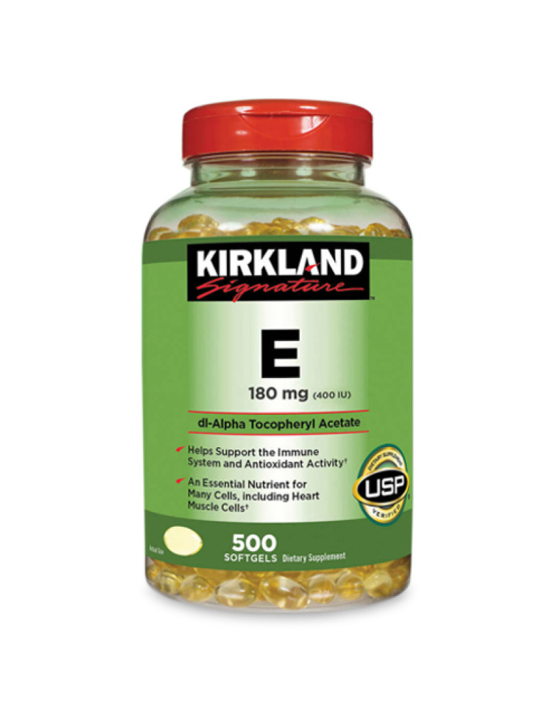 Вітамін E Кіркланд Kirkland для підтримки імунної системи 500 капсул США