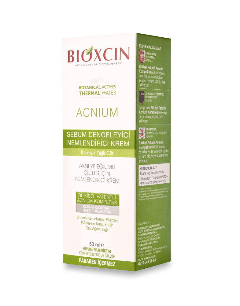 Bioxsine Acnium (эффективный крем для ухода за жирной и склонной к акне кожей)