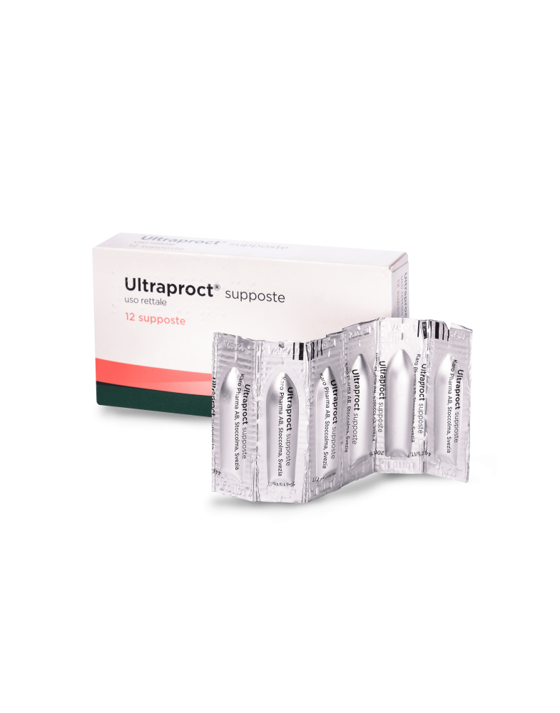Засіб від геморою (Італія) Ultraproct свічки 12шт