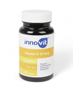 Харчова добавка Innovit Vitamin D для загального тонусу організму 300 шт