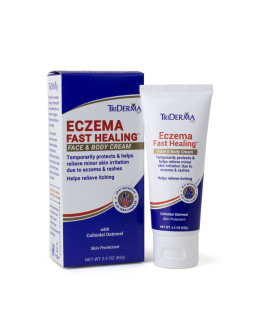 Крем Triderma Eczema для швидкого загоєння шкіри обличчя та тіла.