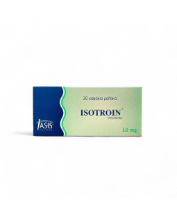 Ізотрети-ноїн Isotroin 10мг Роак-кутан Акне-трент Європа