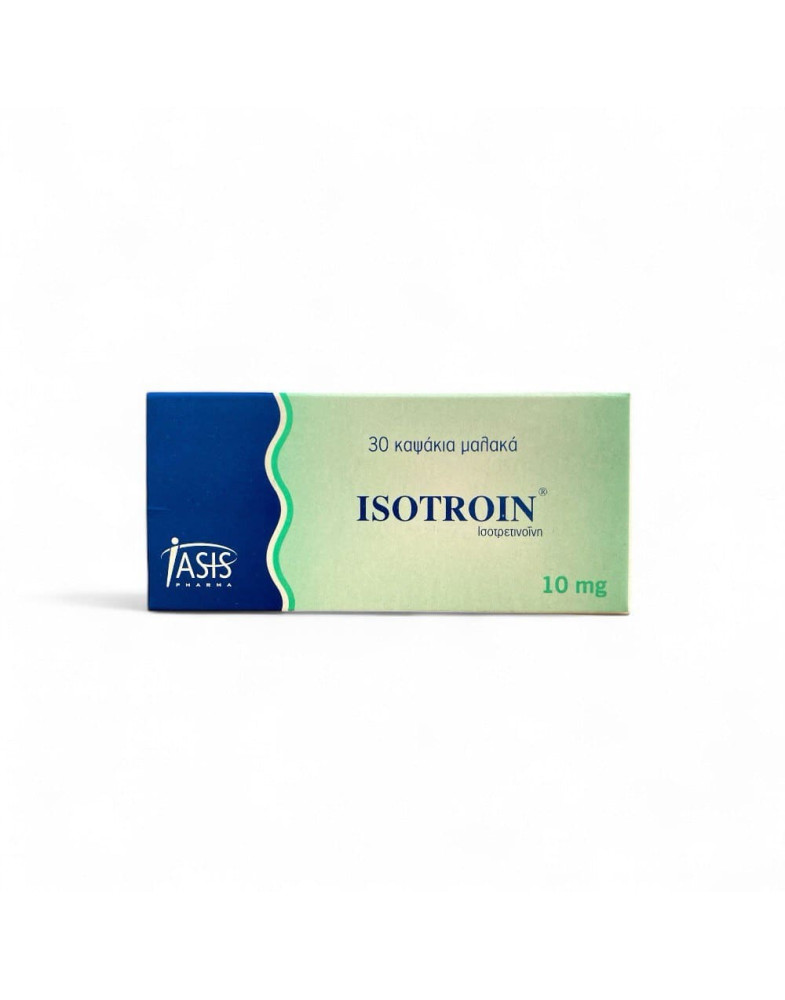 Ізотрети-ноїн Isotroin 10мг Роак-кутан Акне-трент Європа