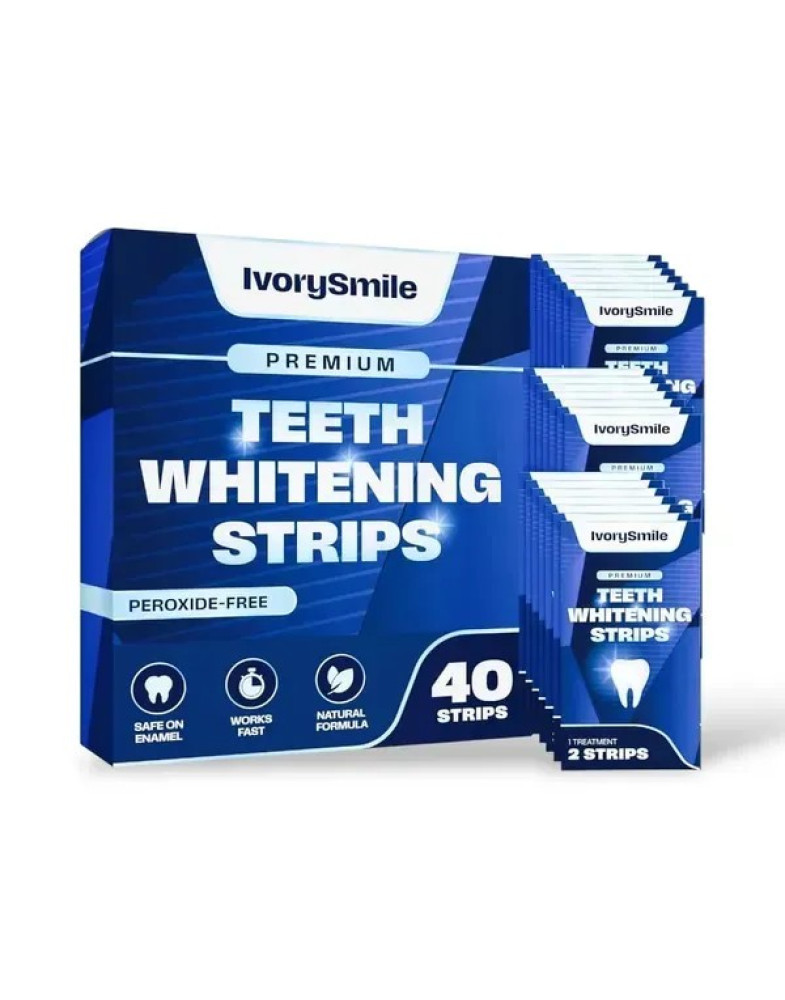 Відбілюючі смужки для зубів IvorySmile Teeth Whitening Strips 40 шт