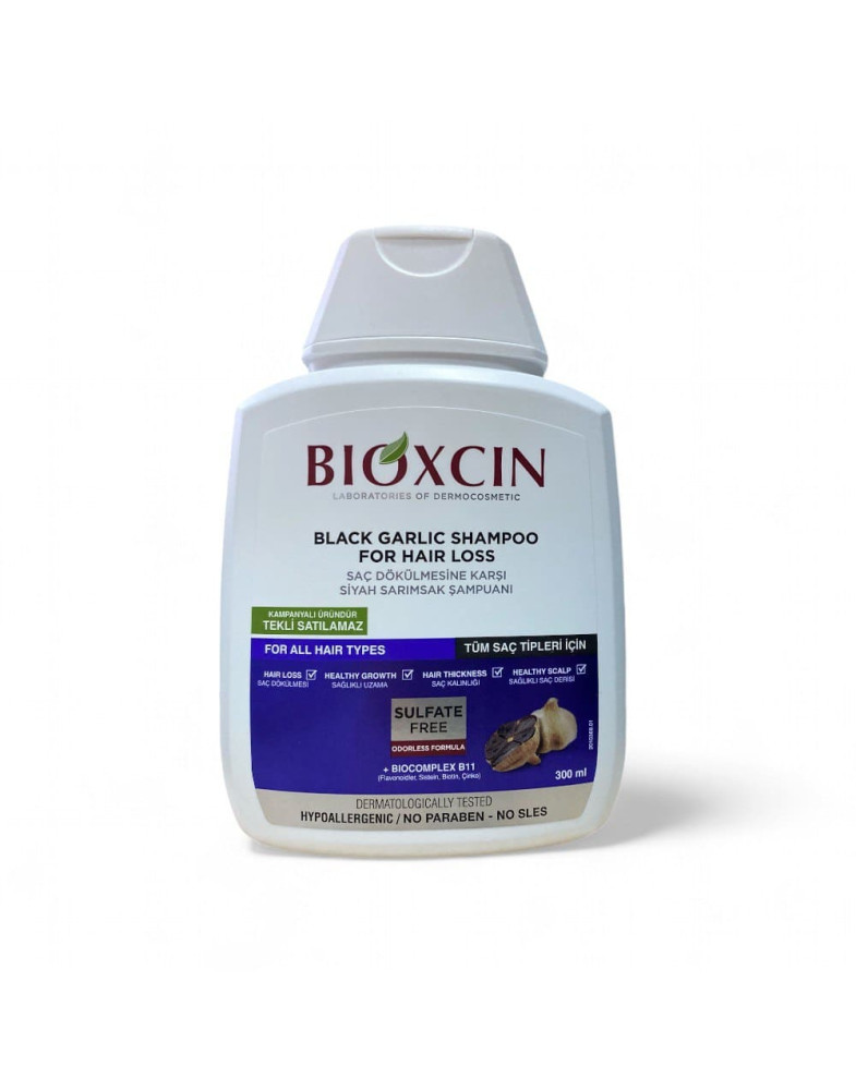 Bioxsine Black Garlic Shampoo — шампунь з чорним часником проти випадіння волосся