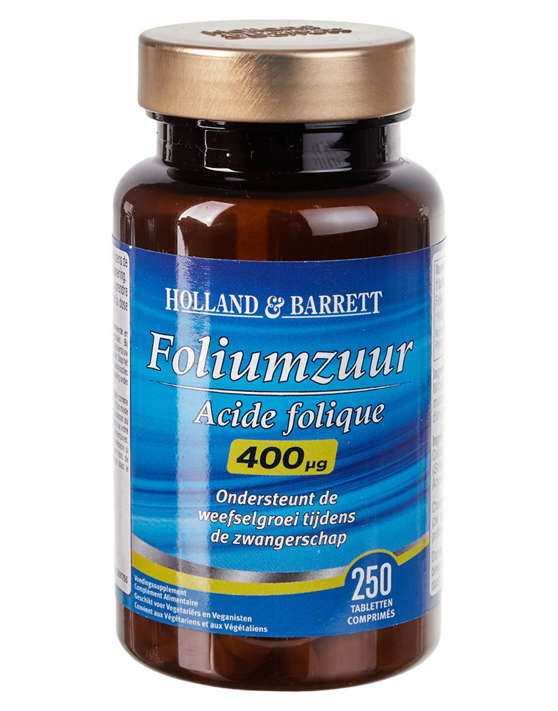 Харчова добавка Фолієва кислота Holland & Barrett Foliumzuur 250 капсул
