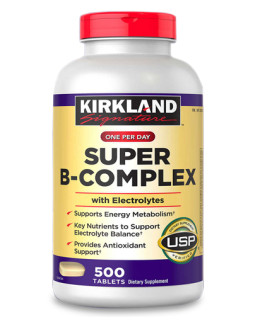 Kirkland Super B-Complex комплекс вітамінів B для енергетичного обміну 500 шт США